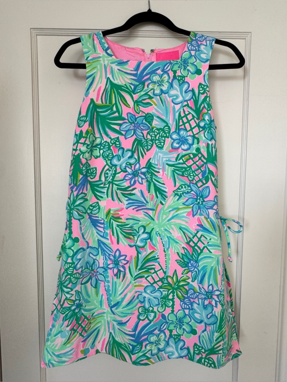 Lilly Pulitzer Women’s Romper Bennet Pink and Green Floral Size 2